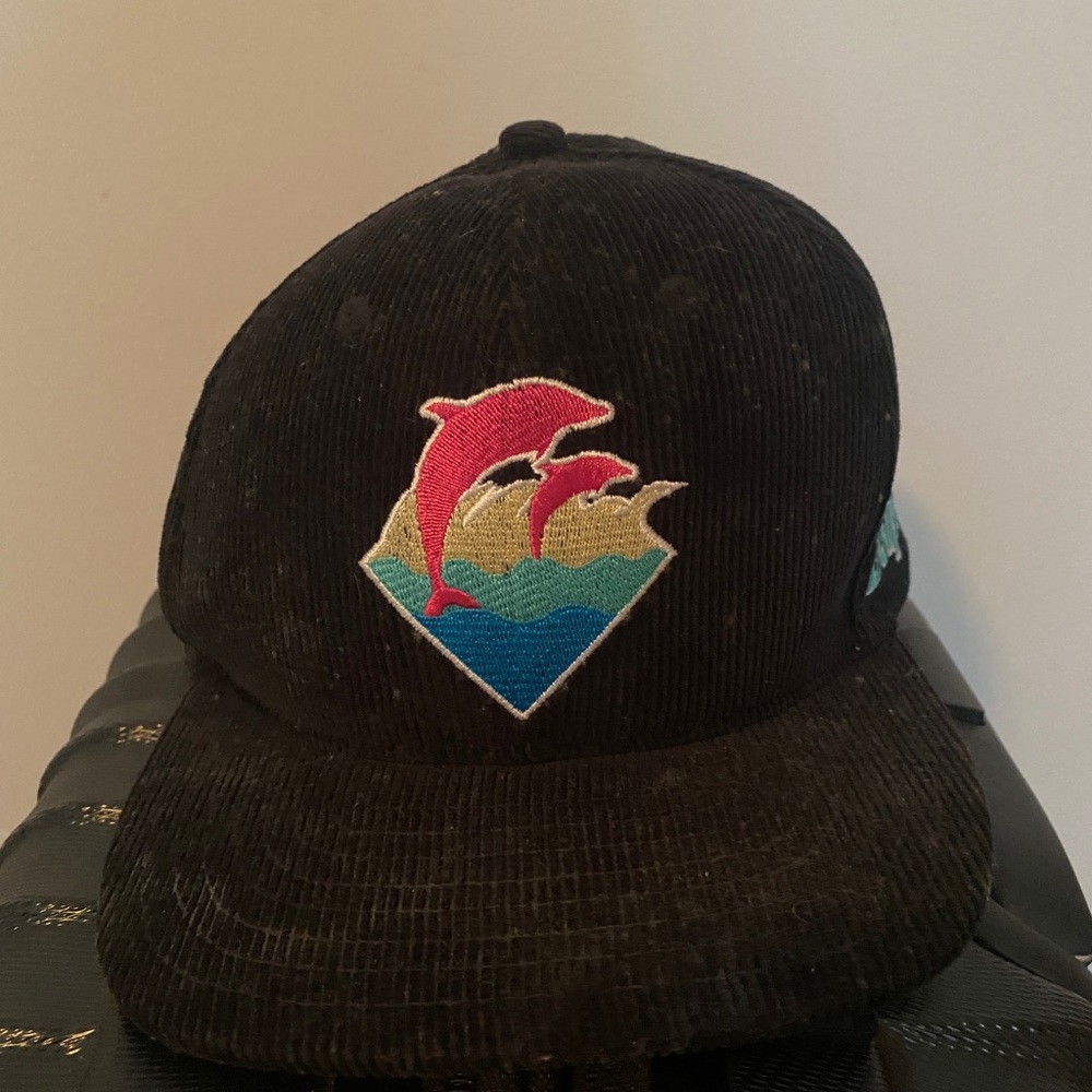 Pink Dolphin Corduroy Snapback